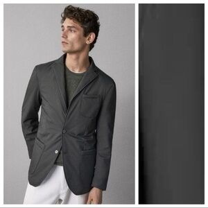 NWT. Massimo Dutti Green Technical Blazer. Size 42
